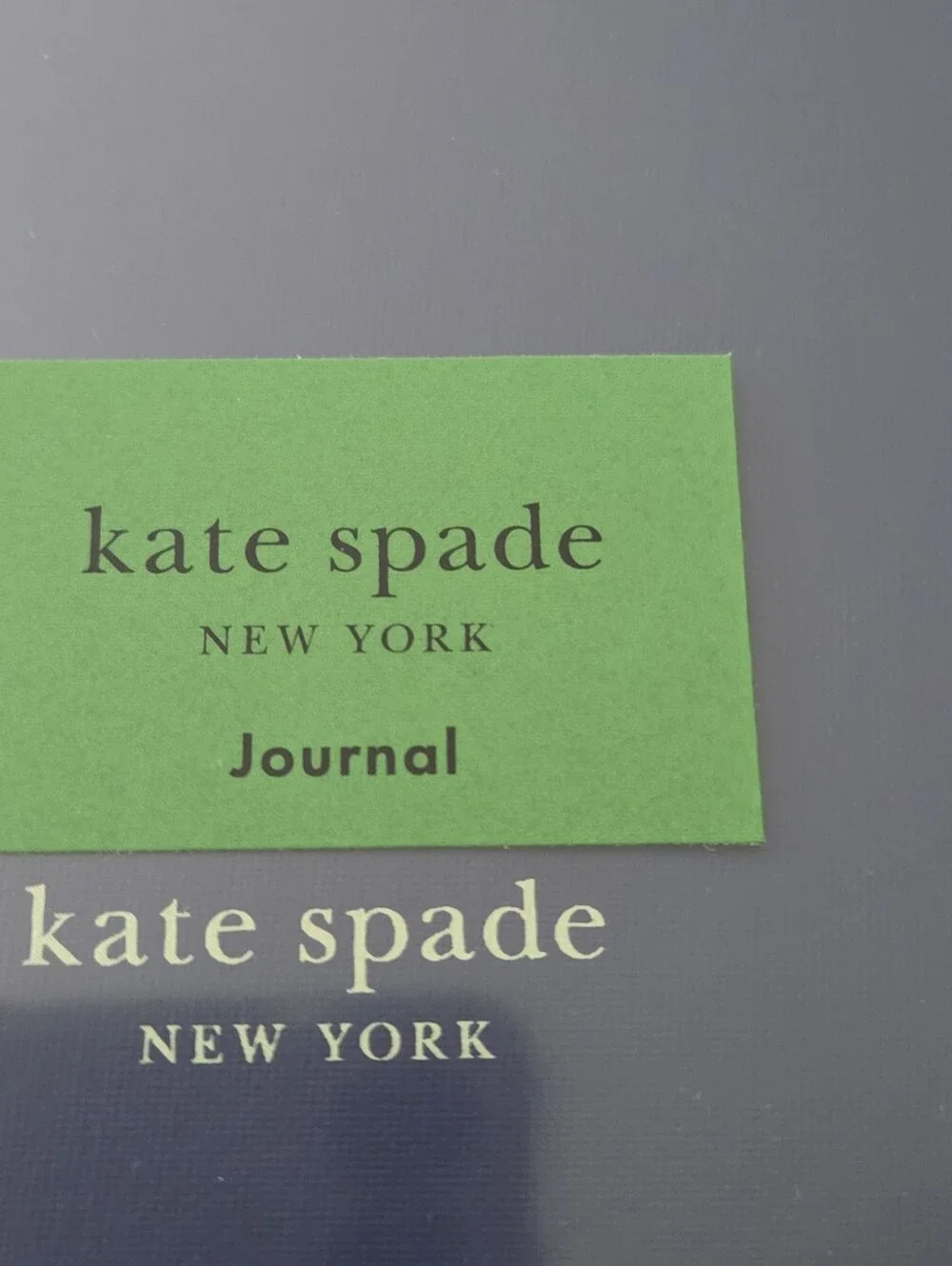 kate spade Navy and Mint Hardcover Initial 